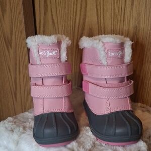 Cat & Jack Pink and Gray Kids Boots